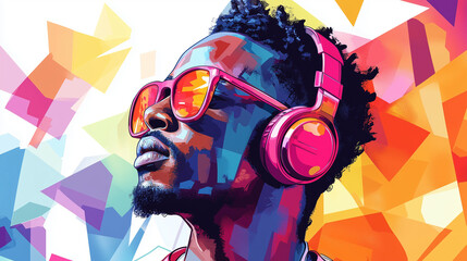 pop art of black guy