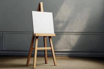 3d rendering of a wooden easel