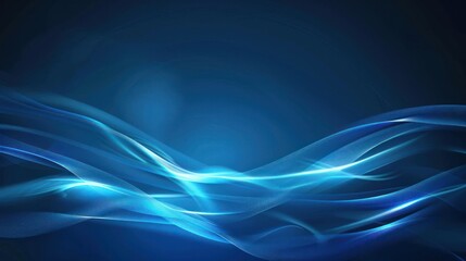 Fototapeta premium Abstract Blue Waves Background