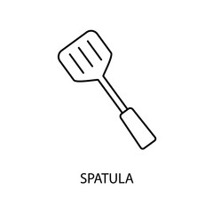 spatula concept line icon. Simple element illustration. spatula concept outline symbol design.