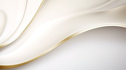 Abstract background with white curved lines and a golden border.