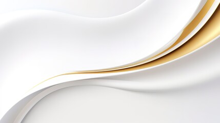 Abstract background with white wavy lines and a thin gold accent.