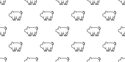 Cute piggy pattern drawing artline