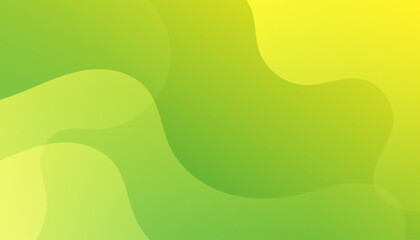Abstract yellow and green color background with circles. Vector illustration