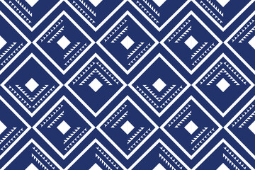 seamless ikat vector pattern, ethnic embroidery style, hand draw painting abstract.