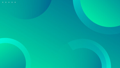 Blue and green wave background. Vector illustration