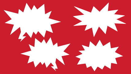 red and white stars. red and white stars. vector illustration.