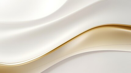 Abstract gold and white wave background.