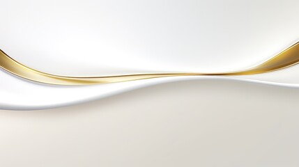 Abstract gold and white wavy background.