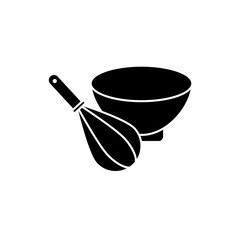 mixing bowl concept line icon. Simple element illustration. mixing bowl concept outline symbol design.