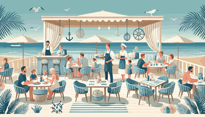 Fototapeta premium Concept vector illustration of business situation. 