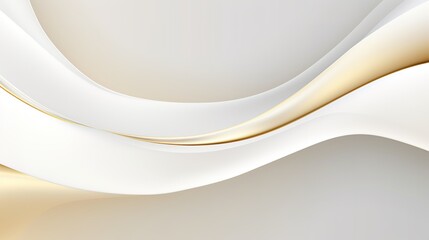 Abstract gold and white wavy background.