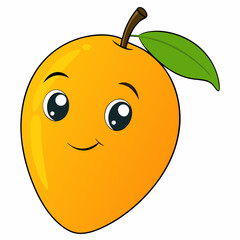 mango cartoon isolated on white, mango vector illustration, mango vector art, mango berry silhouette, food icon, mangos line art, eps