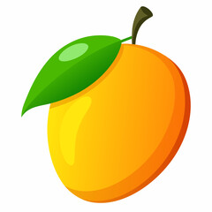 mango cartoon isolated on white, mango vector illustration, mango vector art, mango berry silhouette, food icon, mangos line art, eps