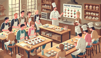 Concept vector illustration of business situation.	
