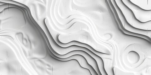 Obraz premium A textured white wall with wavy patterns and no objects in sight, perfect for adding some visual interest to your design