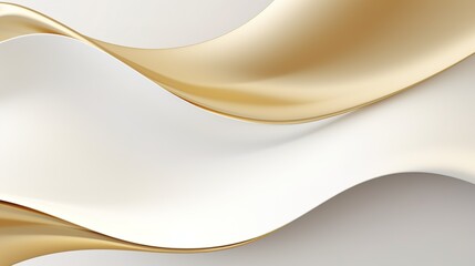 Abstract golden and white wavy background.