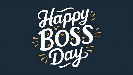 Obraz premium Boss Day, Celebrate Leadership and. Happy Boss Day, Banner, Boss Day Poster, Happy Boss Day Poster, 