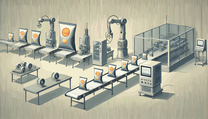 Concept vector illustration of business situation.	

