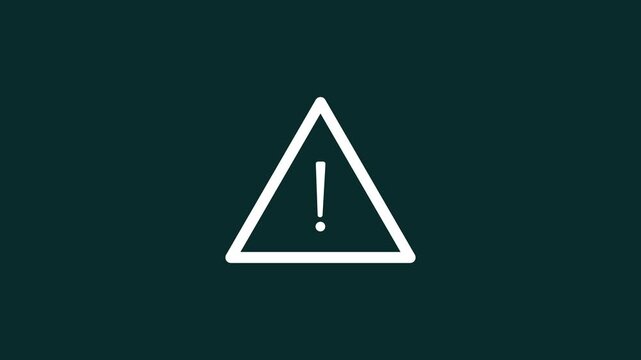A bold, yellow equilateral triangle with a black exclamation mark centered inside. The triangle's bright color and sharp lines signal caution or alert, commonly used for warnings or hazards.






