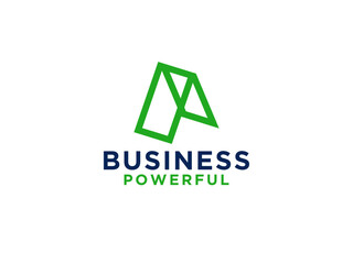 Letter A Abstract Triangle Logo. Geometric Arrows Combination. Usable for Business and Technology Logos.