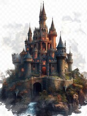 Enchanted Castle on a Misty Isle