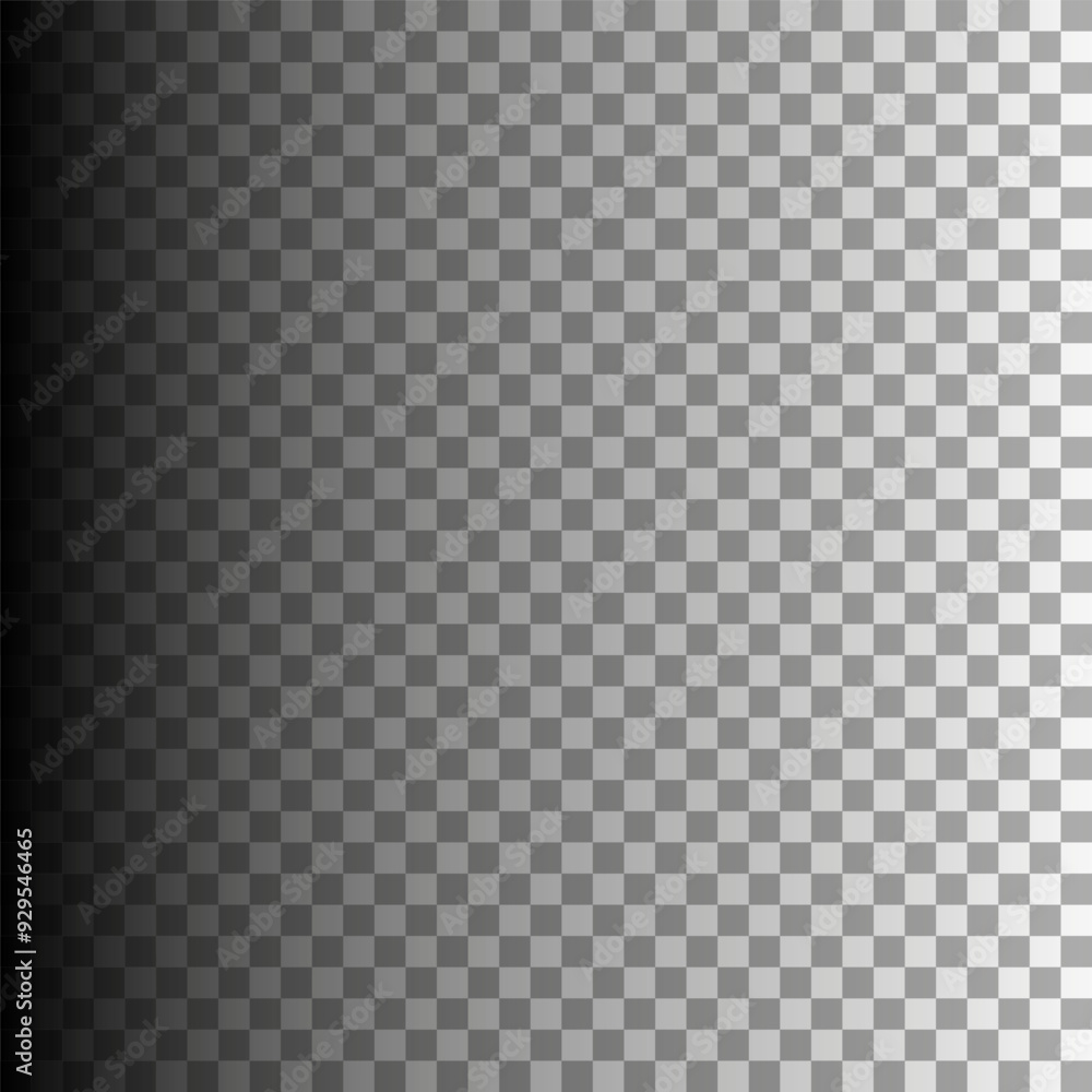 Poster checkerboard gradient background. black to white transition. smooth shading from left to right. tran