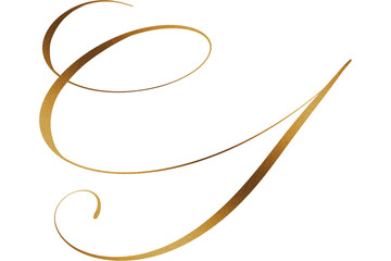 Obraz premium Luxury alphabet font 