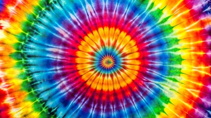 Tie Dye Swirl Rainbow Colors Background.