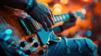 Obraz premium Attend a Concert: Look up local listings for evening concerts. Enjoy live music at a big venue or cozy club-perfect for a memorable night out. 