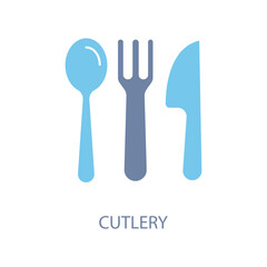 cutlery concept line icon. Simple element illustration. cutlery concept outline symbol design.