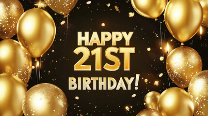 Happy 21st Birthday! Illustration