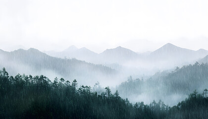 Obraz premium rainy day scene wallpaper