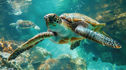 Obraz premium Visit a Zoo or Aquarium: Enjoy an afternoon at a zoo or aquarium. Watch animals and marine life, and learn about their habitats and the conservation efforts protecting them. 