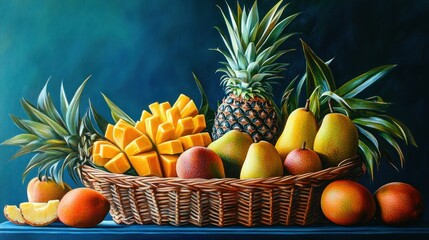 Still Life with Tropical Fruits