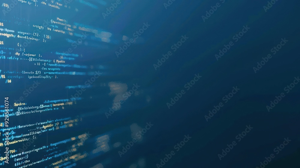 Poster abstract code background