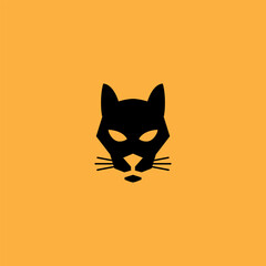 cat head vector illustration for icon,symbol or logo. cat head template logo