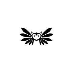 owl vector illustration for an icon,symbol or logo. owl template logo