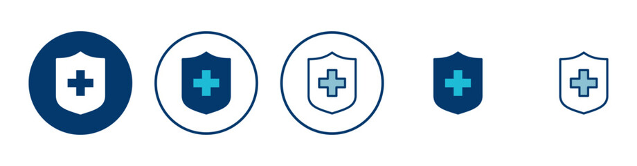 Health insurance icon vector isolated on white background. Insurance health document icon