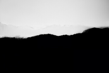 White Torn Paper on Black Background, Collection of Paper Rips