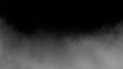 Isolated Smoke Swirl on Black Background