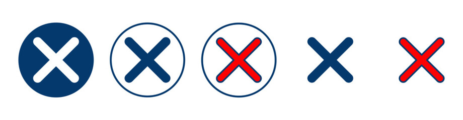 Close icon vector isolated on white background. Delete icon. remove, cancel, exit symbol