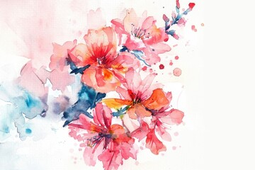 A colorful illustration of a flower arrangement