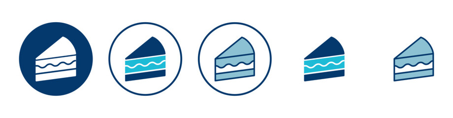 Cake icon vector isolated on white background. Cake vector. Birthday cake icon