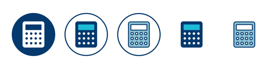 Calculator icon vector isolated on white background. Calculator vector icon. Accounting icon