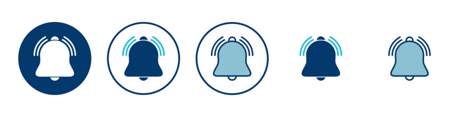 Bell Icon vector isolated on white background. Notification symbol. Bell vector icon