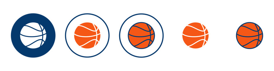 Basketball icon vector isolated on white background. Basketball ball icon. Basketball logo vector icon
