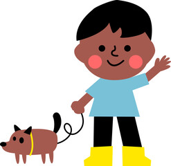 Illustration of Happy Children