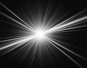 Obraz premium white light lens flare effect in black background