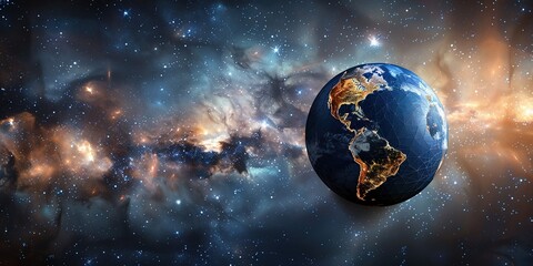 Naklejka premium earth in space